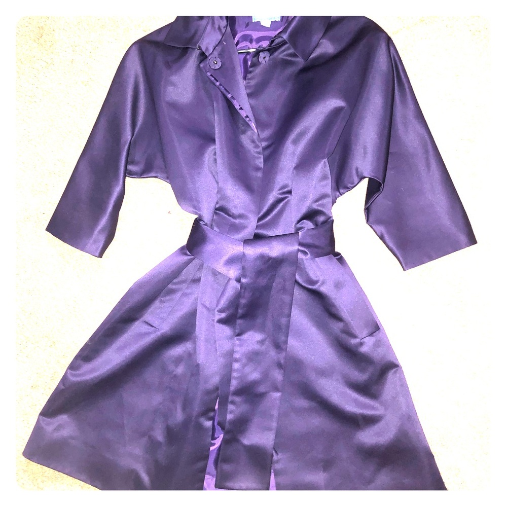Vera Wang Satin Trench